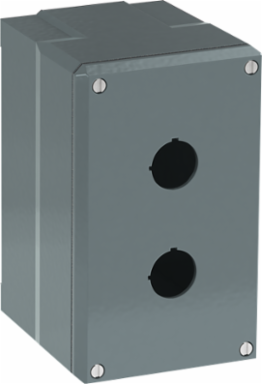2-Hole Enclosure Grey Aluminum Deep - BAA & ARRA Compliant