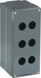 6-HOLE ENCLOSURE GREY ALUMINUM