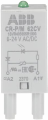 CR-P/M 62CV Pluggable Module with LED Green, 6-24V AC/DC, 24mm Height