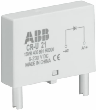 CR-U 41CV Pluggable Module with 110 V DC, Green LED, 9 mm Depth