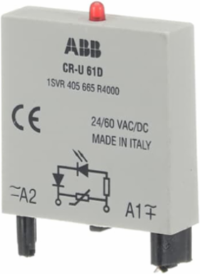 CR-U 61D Pluggable Module with Overvoltage Protection, 24-60V AC/DC