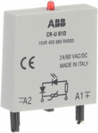 CR-U 61D Pluggable Module with Overvoltage Protection, 24-60V AC/DC