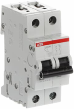 S202M-C1 Miniature Circuit Breaker - 2P - C - 1 A