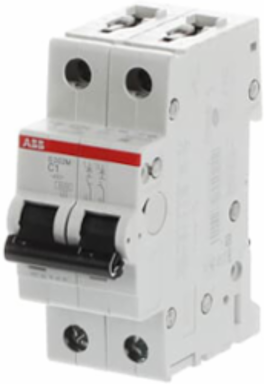 S202M-C1 Miniature Circuit Breaker - 2P - C - 1 A