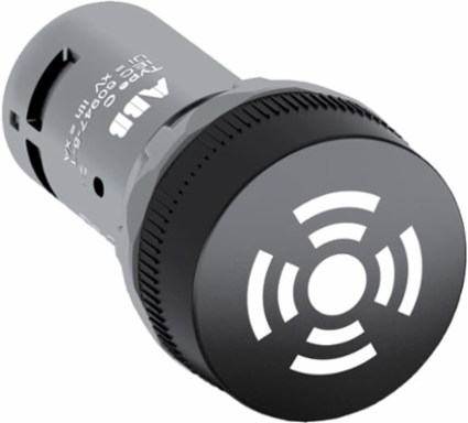 PULSATION BUZZER, BLACK, 110-130VDC