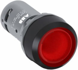 CMPCT ILL PB FLUSH MAINT,RED,24V