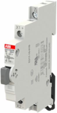 E217-16-01B220Luminous Pushbutton,16 A,acc. to EN 250 V AC,0NO,1NC,0CO, El. Color:Grey,1LED,White, MW:0.5