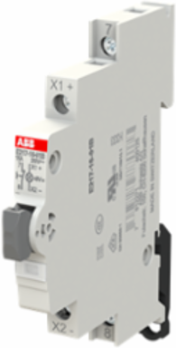 E217-16-01B48Luminous Pushbutton,16 A,acc. to EN 250 V AC,0NO,1NC,0CO, El. Color:Grey,1LED,White, MW:0.5
