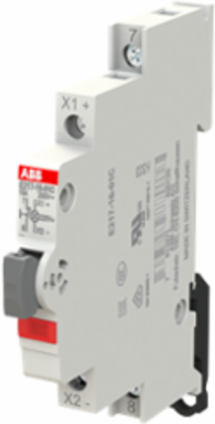 E217-16-01C220Luminous Pushbutton,16 A,acc. to EN 250 V AC,0NO,1NC,0CO, El. Color:Grey,1LED,Red, MW:0.5