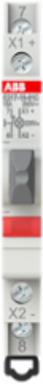 E217-16-01C220Luminous Pushbutton,16 A,acc. to EN 250 V AC,0NO,1NC,0CO, El. Color:Grey,1LED,Red, MW:0.5
