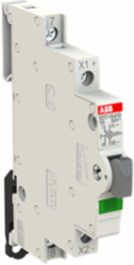 E217-16-01D220Luminous Pushbutton,16 A,acc. to EN 250 V AC,0NO,1NC,0CO, El. Color:Grey,1LED,Green, MW:0.5