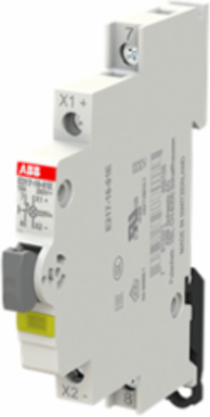 E217-16-01E220Luminous Pushbutton,16 A,acc. to EN 250 V AC,0NO,1NC,0CO, El. Color:Grey,1LED,Yellow, MW:0.5