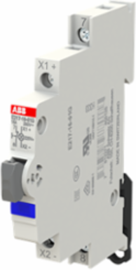 E217-16-01G220Luminous Pushbutton,16 A,acc. to EN 250 V AC,0NO,1NC,0CO, El. Color:Grey,1LED,Blue, MW:0.5