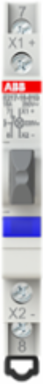 E217-16-01G220Luminous Pushbutton,16 A,acc. to EN 250 V AC,0NO,1NC,0CO, El. Color:Grey,1LED,Blue, MW:0.5