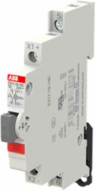 E217-16-10C220Luminous Pushbutton,16 A,acc. to EN 250 V AC,1NO,0NC,0CO, El. Color:Grey,1LED,Red, MW:0.5
