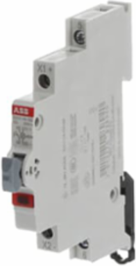 E217-16-10C48Luminous Pushbutton,16 A,acc. to EN 250 V AC,1NO,0NC,0CO, El. Color:Grey,1LED,Red, MW:0.5