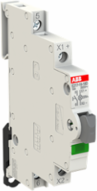 E217-16-10D220Luminous Pushbutton,16 A,acc. to EN 250 V AC,1NO,0NC,0CO, El. Color:Grey,1LED,Green, MW:0.5