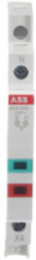 Multi Indicator Light, 16 A, 115-230 V AC, 2 LEDs, Red/Green, Width: 9 mm