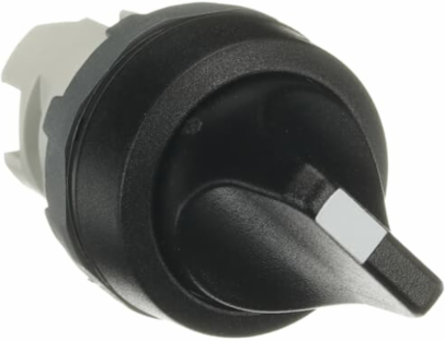 2POS MAINTAINED KNOB A-C, BLACK