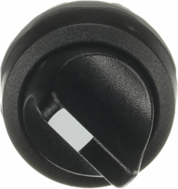 2POS MAINTAINED KNOB A-C, BLACK
