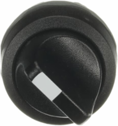 2POS MAINTAINED KNOB A-C, BLACK