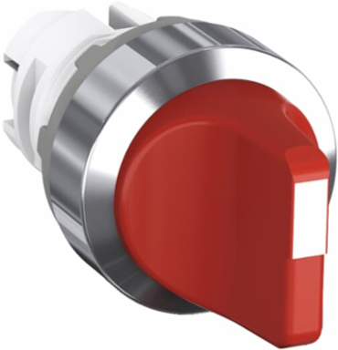 2 Position Knob, Red Metal, BAA & ARRA Compliant