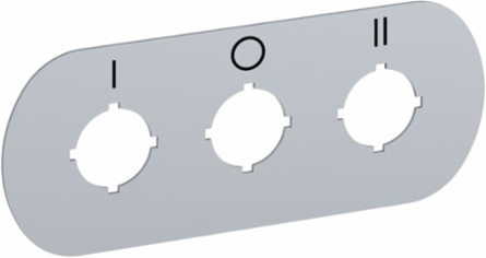 LEGEND PLATE - ENCLSRE 3-SEAT O/I/I