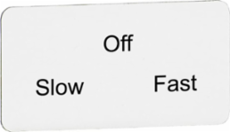 INSERT FOR 3 POS SEL, SLOW/OFF/FAST