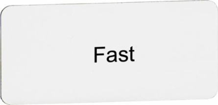 SPECIAL LEGEND PLATE FAST