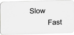 SPECIAL LEGEND PLATE SLOW FAST