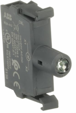 LAMP BLOCK, GREEN, LED, 24V