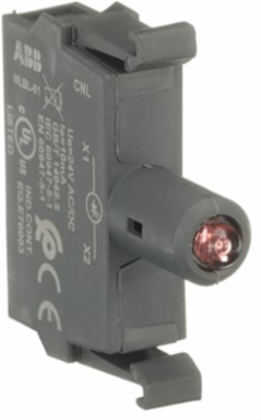 LED BLOCK, RED, 24 VDC, 2 POS