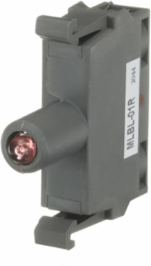 LED BLOCK, RED, 24 VDC, 2 POS