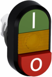 ILL DOUBLE PUSHBUTTON EXT., YELLOW