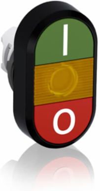 Momentary Double Pushbutton, Green/Red Actuator, Illuminated, IP66, 0.025 kg