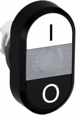 Momentary Double Pushbutton, 0.03m Height, Illuminated, IP66 Rated