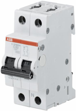 High Performance Miniature Circuit Breaker, 4 Amps, 1 Plus Neutral, 10 kA Interrupt Rating