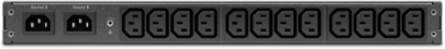 Netshelter Rack Automatic Transfer Switch, 1U, 10A, 230V, 12 C13 Outputs