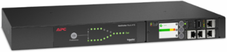 Netshelter Rack Automatic Transfer Switch, 1U, 12A, 208V AC, IEC C14 IN, C13 OUT