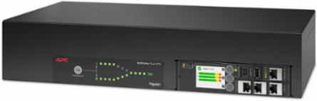 NetShelter Rack Automatic Transfer Switch, 2U, 30A, 120V, 13.96 lb, 8 ft Cord