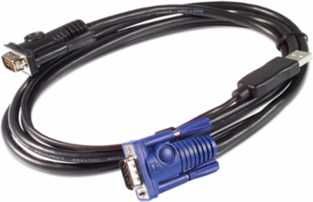 KVM USB Cable 12 Ft, 0.24 Inch Depth, 0.24 lb Weight, 2-Year Warranty