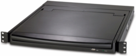 17 Inch Rack LCD Console, Black, 1U Height, RoHS Compliant