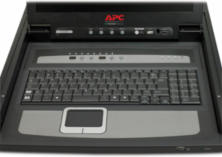 17 Inch Rack LCD Console with 8 Port KVM Switch, 1U Height, 30.36 lb Weight