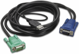 6ft Integrated Rack LCD/KVM USB Cable, 0.98 Inch Width, 0.51 Inch Height