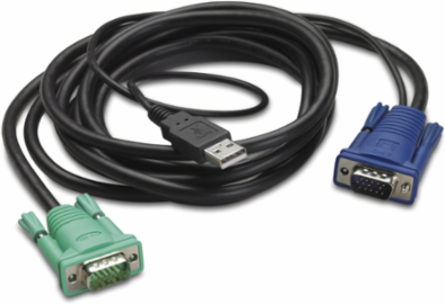 Integrated Rack LCD/KVM USB Cable - 10ft (3m), 0.31 lb, RoHS Compliant