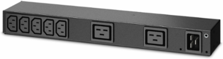 Basic Rack PDU, 1U, 100-240V/20A, (7) C13, (2) C19, 3.66 Inch Depth