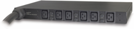 Rack PDU 1U 14.4kW 208V (6) C19, 17.20 Inch Width, 10 Inch Depth, 17.59 lb Weight