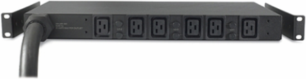 Basic Rack PDU 1U 22kW 400V (6) C19, IEC Input, Black, CE Approved