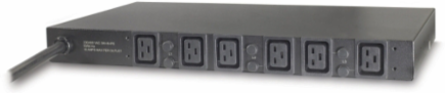 Basic Rack PDU 1U 22kW 400V (6) C19, IEC Input, Black, CE Approved