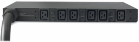 Basic Rack PDU 1U 22kW 400V (6) C19, IEC Input, Black, CE Approved